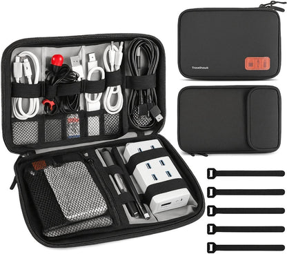 Travelhawk kabel organizer opbergtas small zwart – overzicht