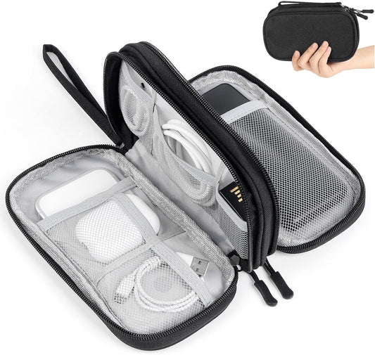 Travelhawk kabel organizer opbergtas small zwart – vrijstaand productbeeld
