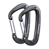 Travelhawk Karabijnhaak Aluminium Zwart