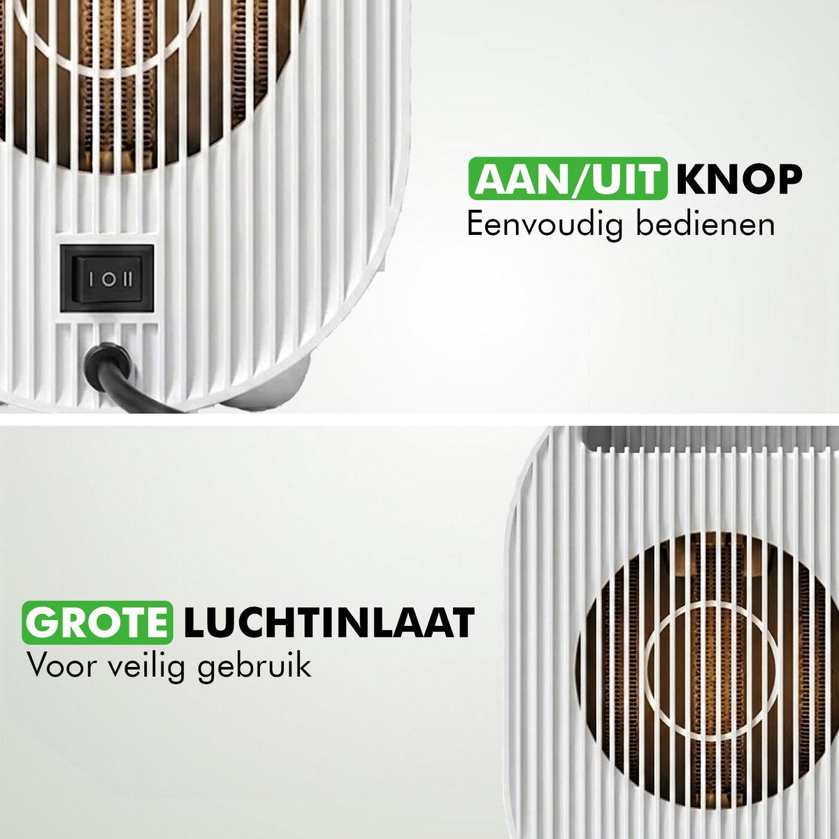 Travelhawk keramische elektrische kachel met LED-indicatie frontaanzicht