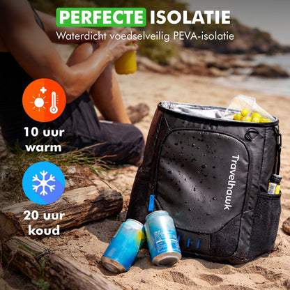 Travelhawk koelrugtas met ruime inhoud