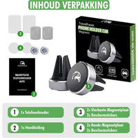 Travelhawk magnetische telefoonhouder auto universeel voor smartphones