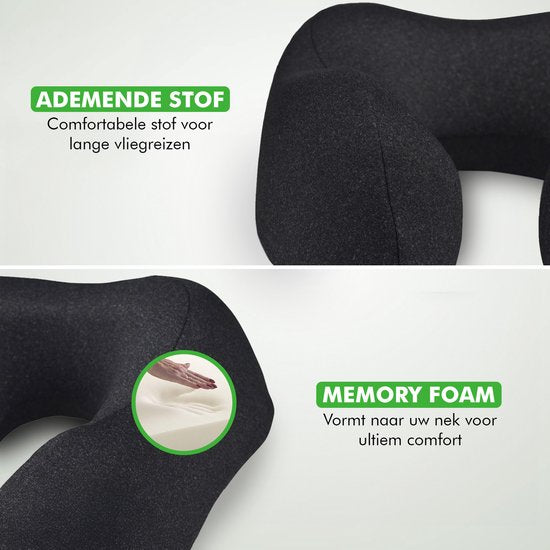 Travelhawk nekkussen vliegtuig comfortabel reiskussen