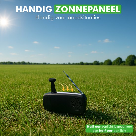 Travelhawk noodradio detail USB-poort en powerbankfunctie