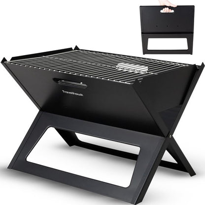 Travelhawk opvouwbare barbecue draagbare grill zwart