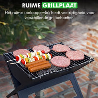 Travelhawk opvouwbare barbecue uitgeklapt klaar voor gebruik
