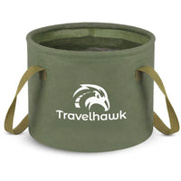 Travelhawk opvouwbare emmer 10 liter camping gebruik
