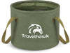 Travelhawk opvouwbare emmer 10 liter camping gebruik
