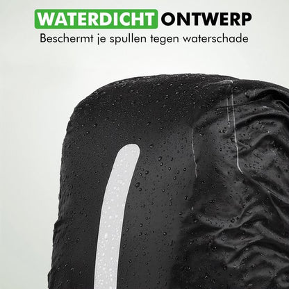 Travelhawk regenhoes rugzak reflecterend detail materiaal