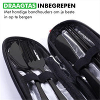 Travelhawk reisbestek compact opgeborgen ready to go