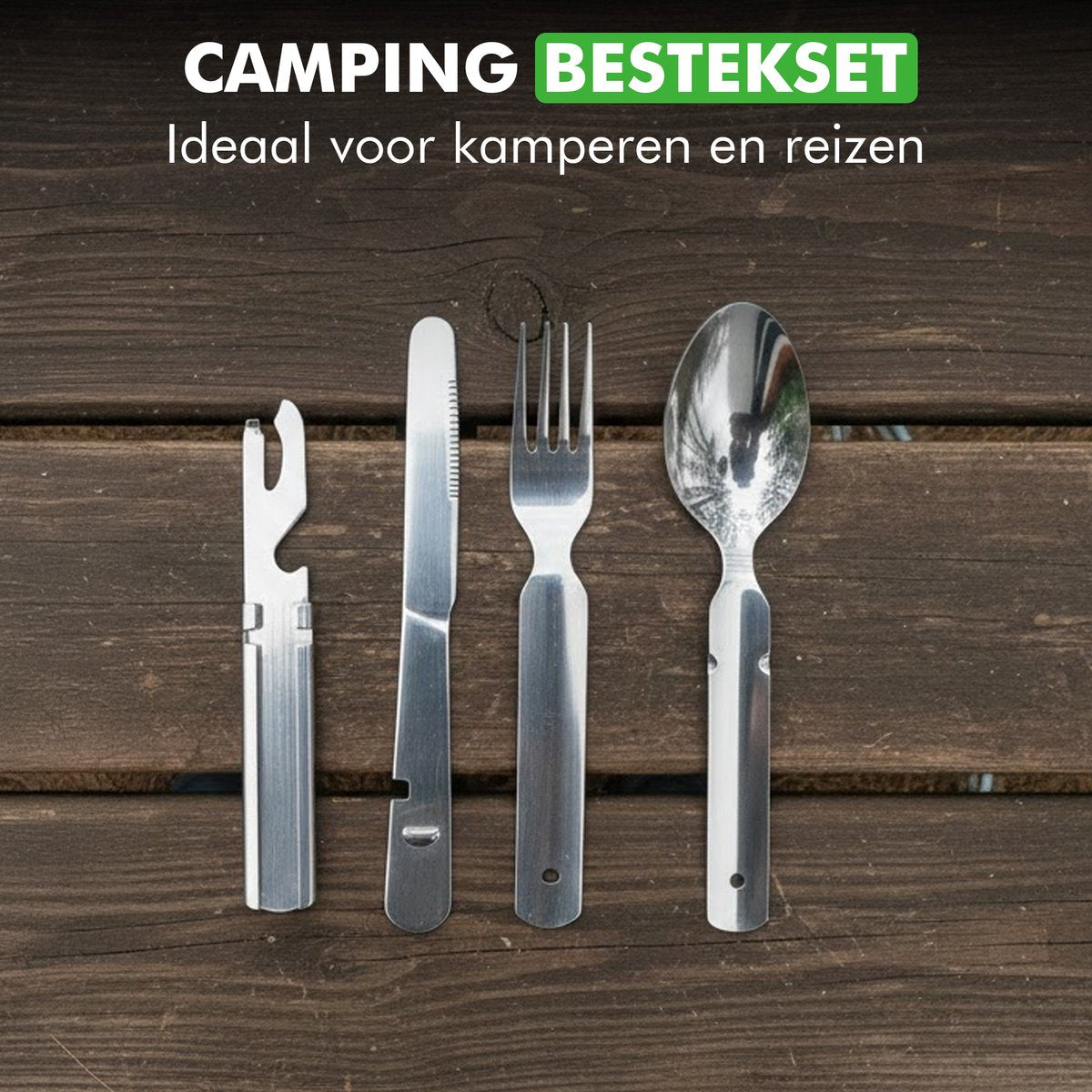 Travelhawk reisbestek naast lunchbox klaar voor gebruik onderweg