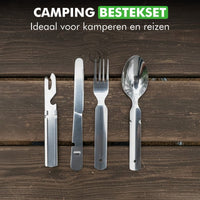 Travelhawk reisbestek naast lunchbox klaar voor gebruik onderweg