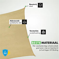 Travelhawk schaduwdoek outdoor zonwering