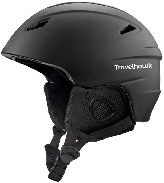 Travelhawk skihelm snowboard helm unisex zwart L/XL vrijstaand productbeeld