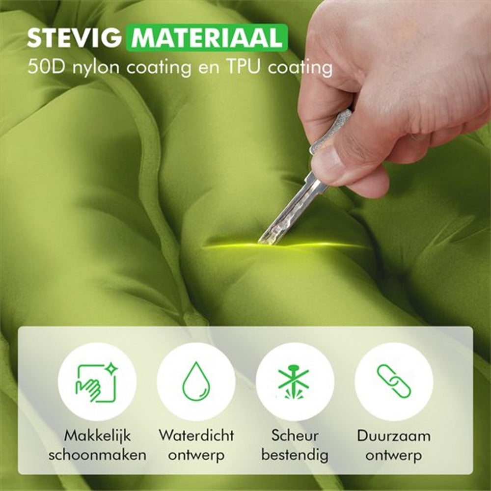 Travelhawk slaapmat 2-persoons detail materiaal en textuur