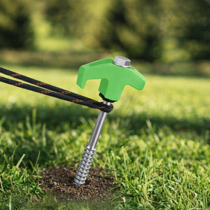 Travelhawk tentharing plaatsen met boormachine en meegeleverde 13 mm bit