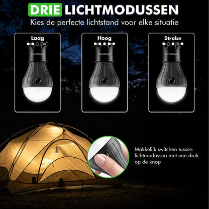 Travelhawk tentlamp met ophanghaak