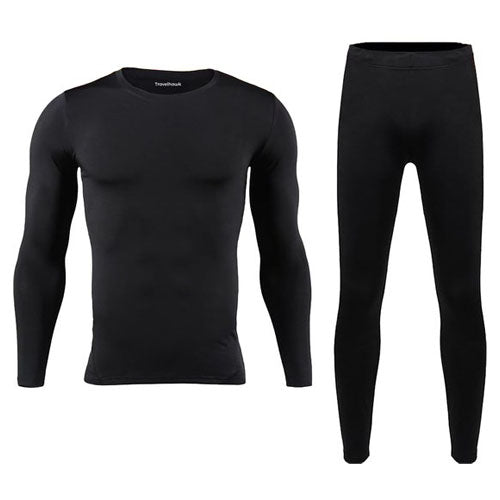Travelhawk thermokleding zwart voor heren en dames