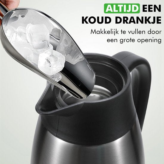 Travelhawk thermoskan met open deksel en schenktuit