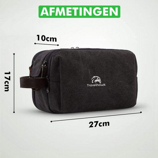 Travelhawk toilettas zwart unisex reistas accessory