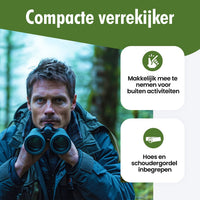 Travelhawk verrekijker 8x21 outdoor in gebruik