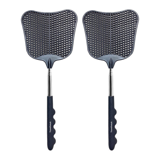 Travelhawk vliegmeppers set van 2 zwart