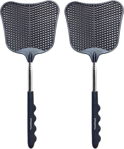 Travelhawk vliegmeppers set van 2 zwart vrijstaand productbeeld