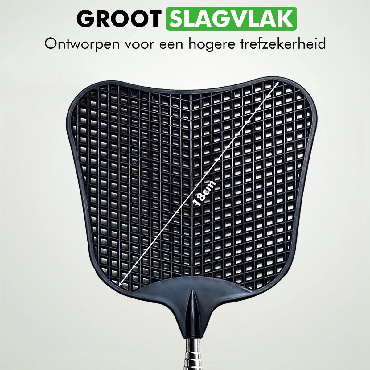 Travelhawk vliegmeppers zwart compact ingeklapt klaar voor opslag