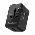 Travelhawk Wereldstekker met USB-C
