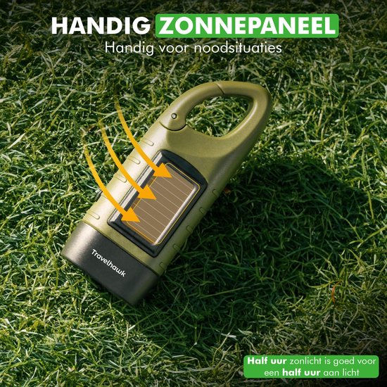 Travelhawk zaklamp compact en draagbaar