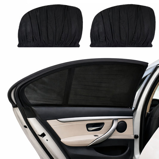 Travelhawk zonnescherm auto baby 2 stuks UV bescherming zwart