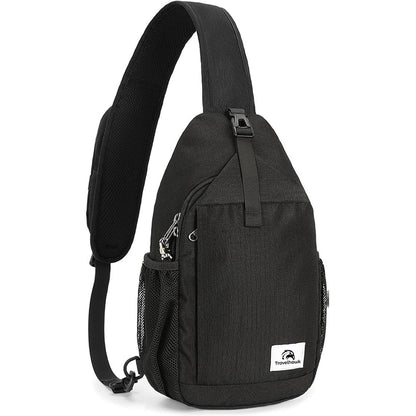 Travelhawk zwarte crossbody tas voor heren en dames