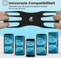 Universele Travelhawk telefoonhouder fiets zwart compact en stevig