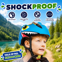 Verstelbare kinderfietshelm met draaiknop 46-51 cm