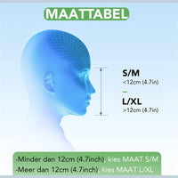 Zijaanzicht van het Travelhawk snorkelmasker S/M full-face duikmasker met brede lens
