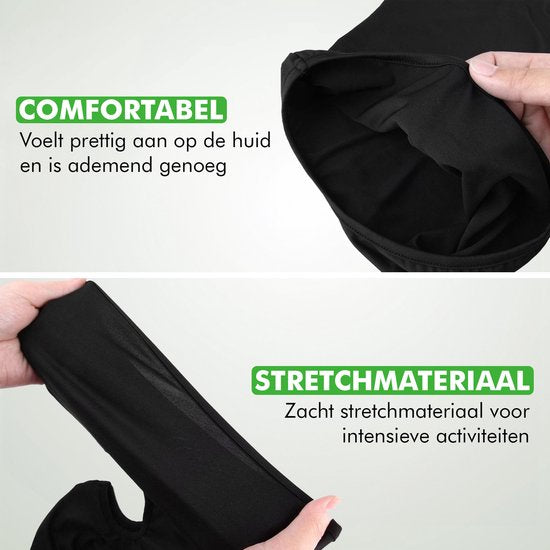 Zwarte Travelhawk helmmuts balaclava gezichtsbescherming