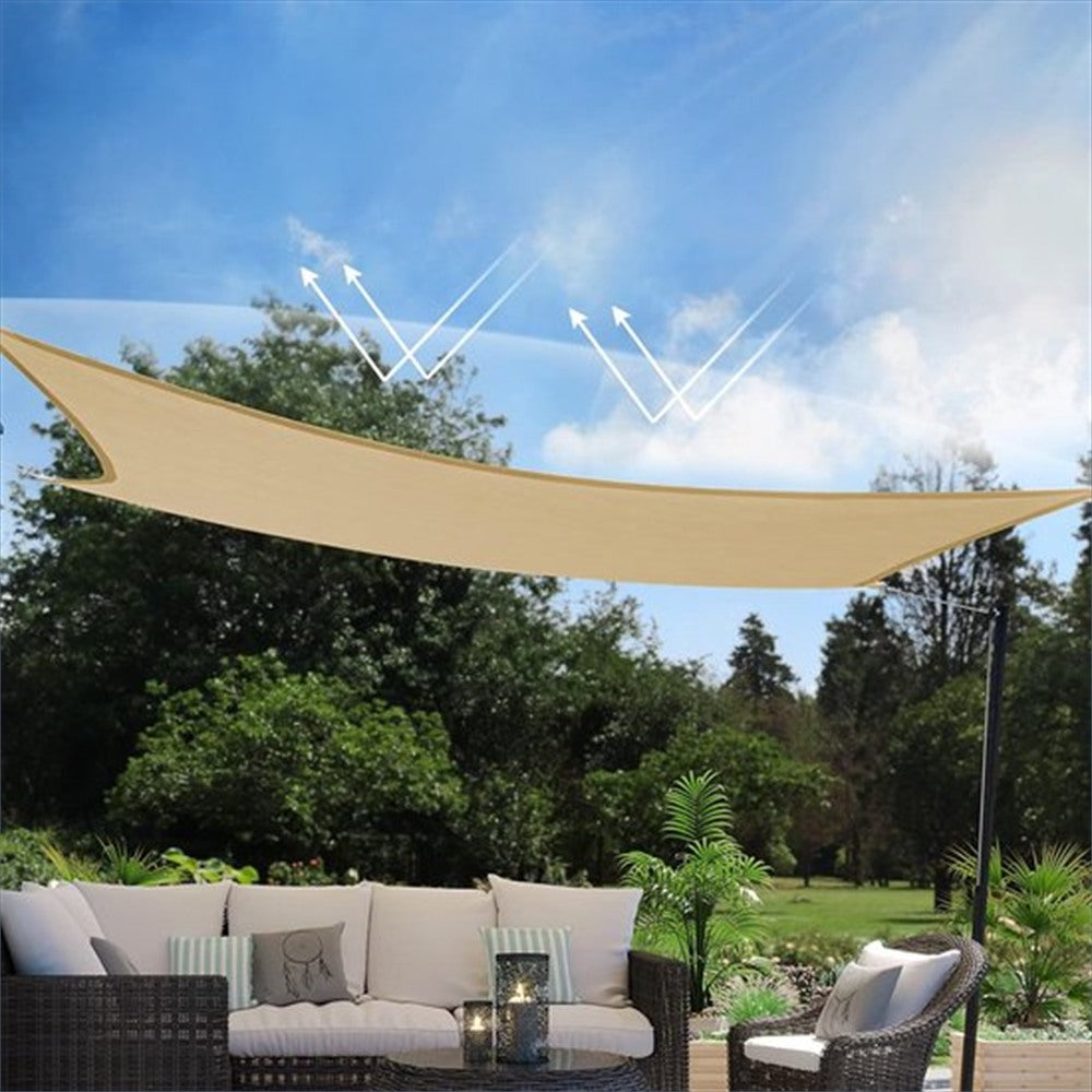 Zwarte Travelhawk schaduwdoek outdoor zonwering