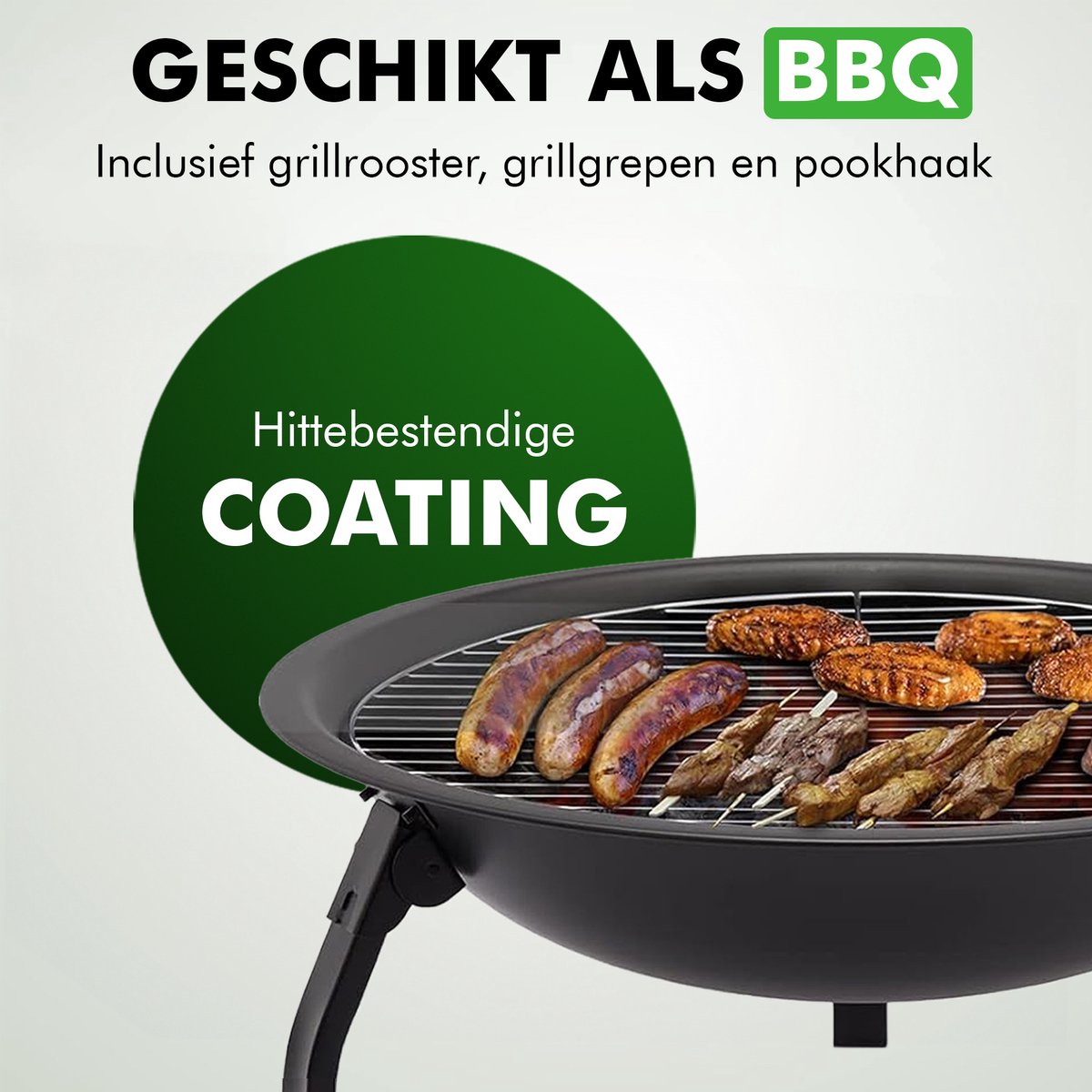 Zwarte Travelhawk vuurschaal voor buiten met diameter van 55 cm