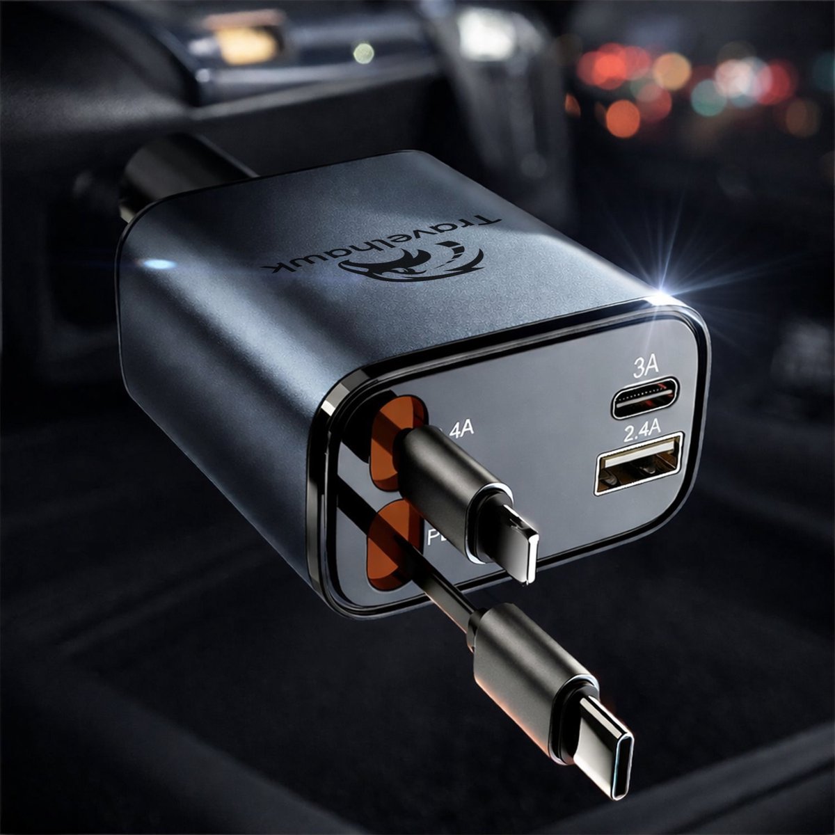 autolader opladen meerdere apparaten auto