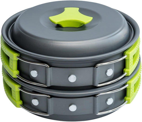 camping kookgerei set aluminium compleet