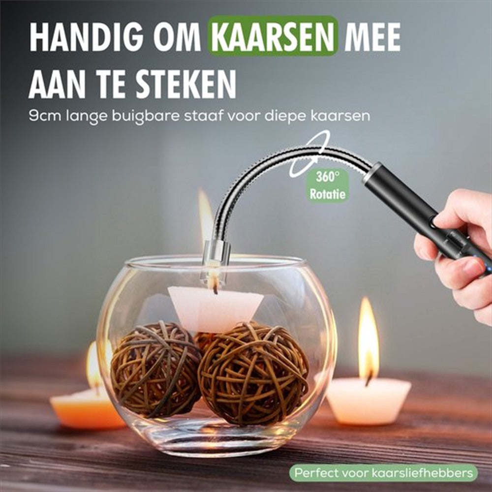close-up plasma-boog travelhawk aansteker in werking
