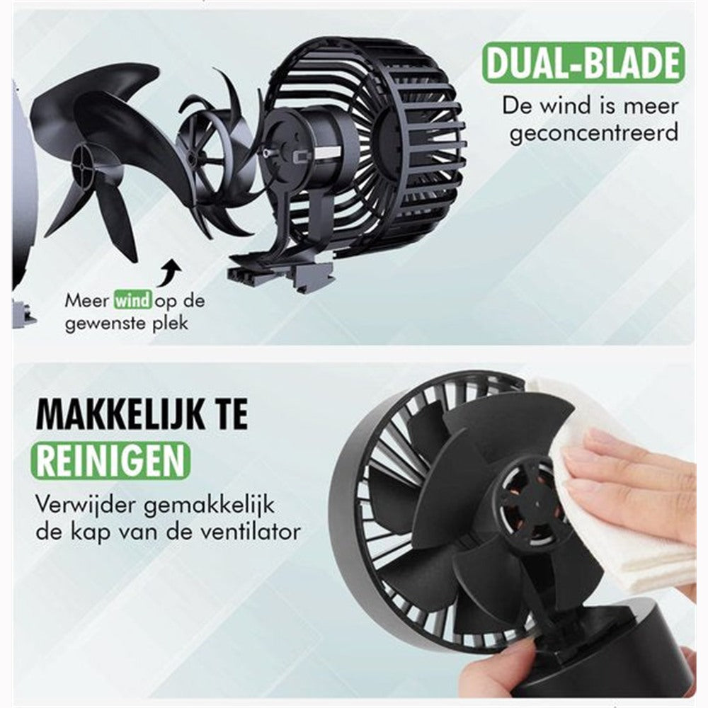 close-up ventilator Travelhawk met waaier