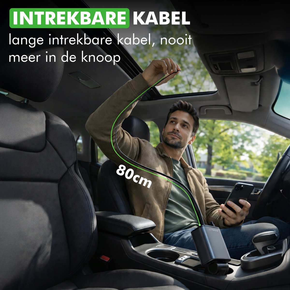 compacte autolader sigarettenaansteker auto