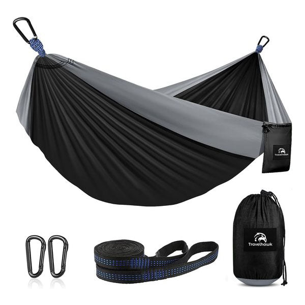 compacte hangmat travelhawk in draagtas