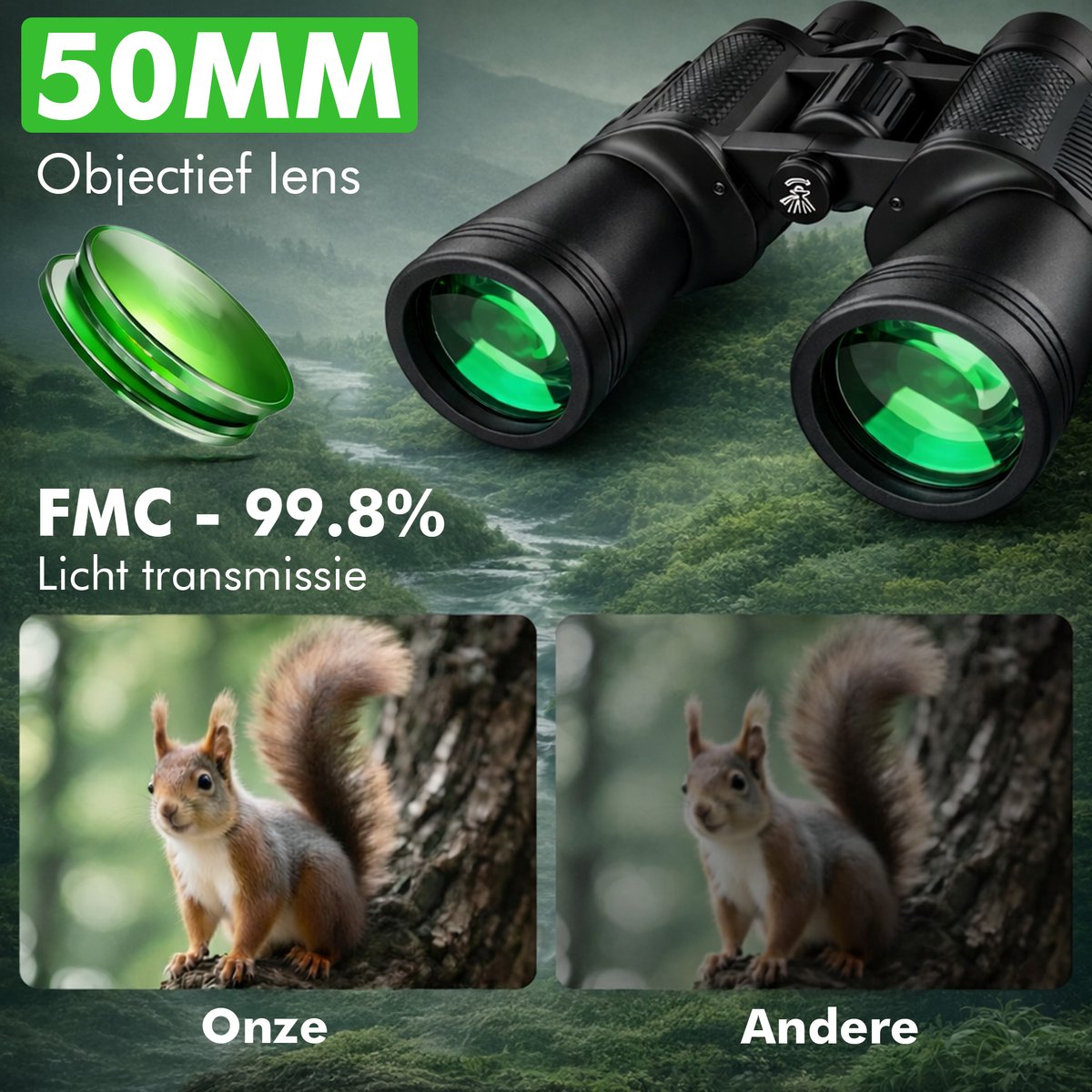 compacte verrekijker vogels kijken natuur