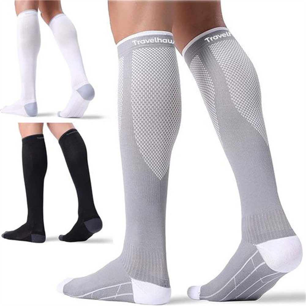 Travelhawk compressiekousen in zwart en wit