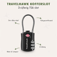 detail van stalen beugel travelhawk tsa slot