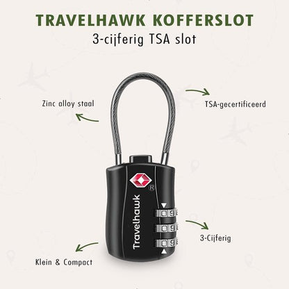detail van stalen beugel travelhawk tsa slot