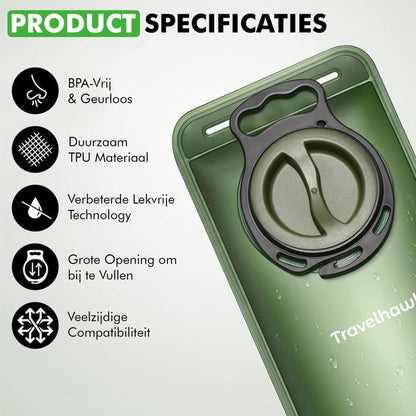 draagbare travelhawk watercontainer met handgreep
