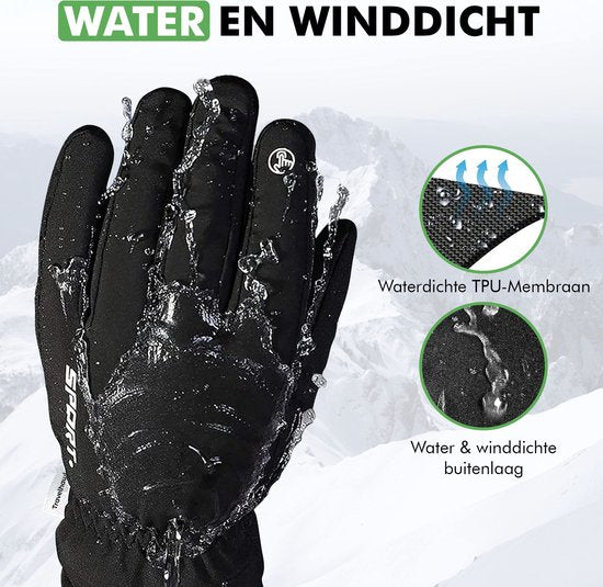 handschoenen met touchscreen bediening in gebruik buiten
